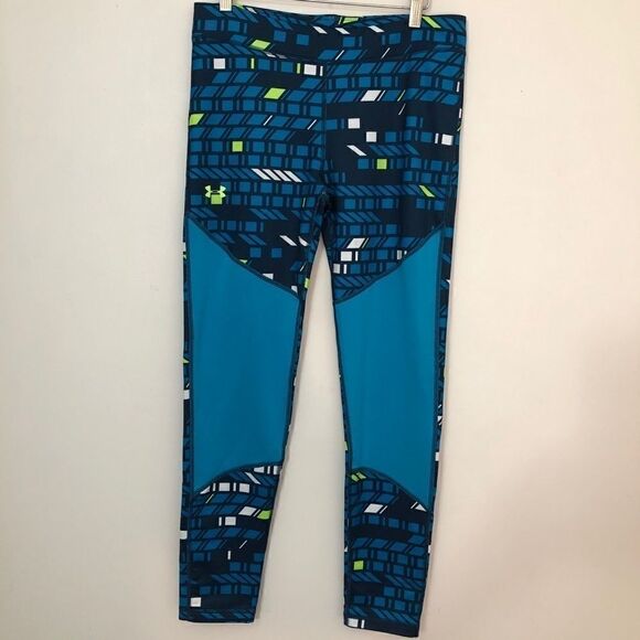 NWT Aqua Under Armour YXL Leggings! - Picture 1 of 10